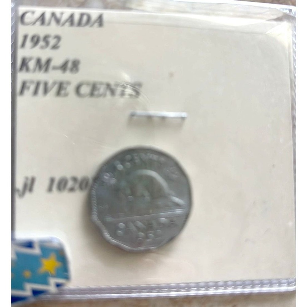 1952- CANADA FIVE CENT
